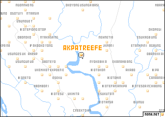 map of Akpatre Efe