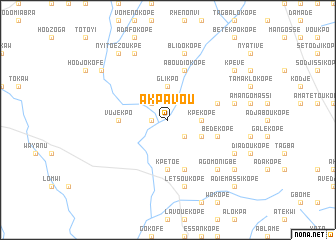 map of Akpavou