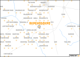 map of Akpého-Dokpo