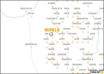 map of Akpela