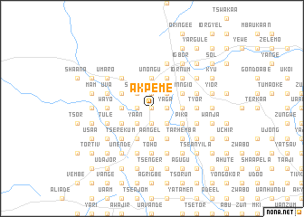 map of Akpeme