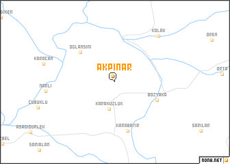 map of Akpınar