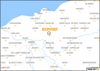 map of Akpınar