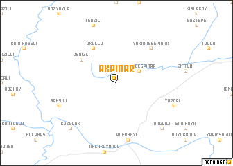 map of Akpınar