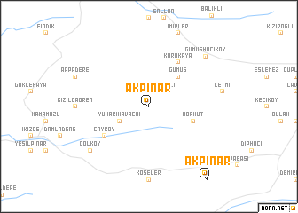 map of Akpınar