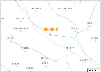 map of Akpınar