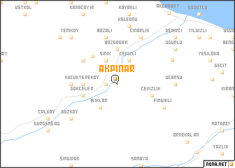 map of Akpınar