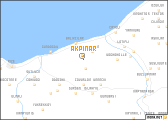 map of Akpınar