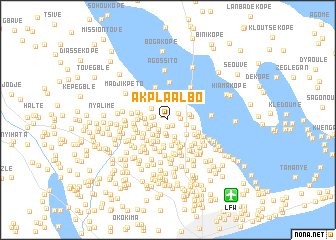 map of Akpla Albo