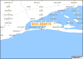 map of Akplabanya