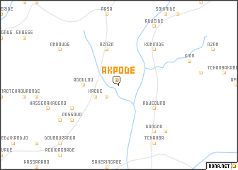 map of Akpodé