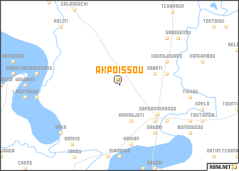 map of Akpoissou