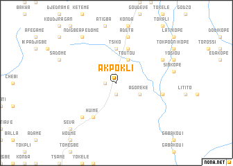 map of Akpokli