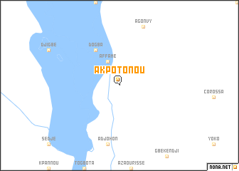 map of Akpotonou