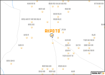 map of Akpoto