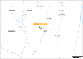 map of Akpouati