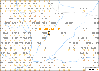 map of Akpoyghor