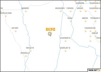 map of Akpo