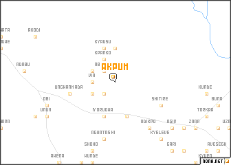 map of Akpum