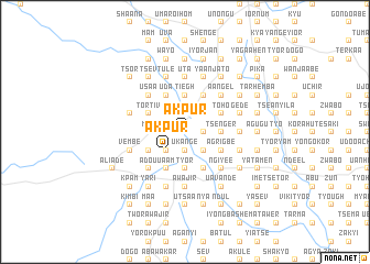 map of Akpur