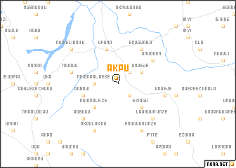 map of Akpu