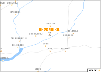 map of Akrabai Kili