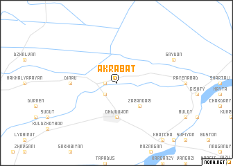 map of Akrabat