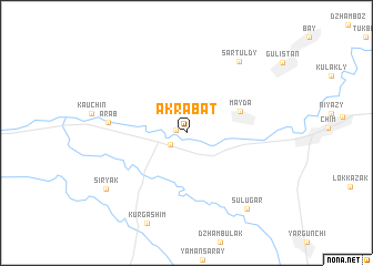 map of Akrabat