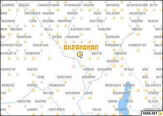 map of Akramaman