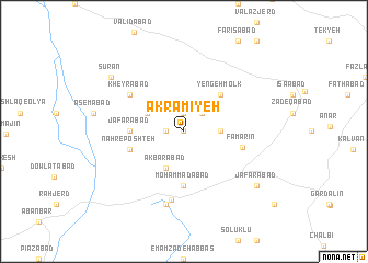 map of Akramīyeh