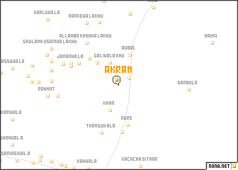 map of Akram