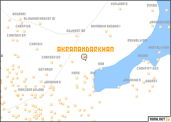 map of Akra Nāmdār Khān
