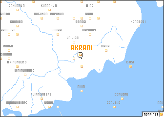 map of Akrani