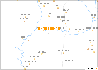 map of Akrassikro