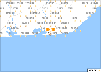 map of Akra