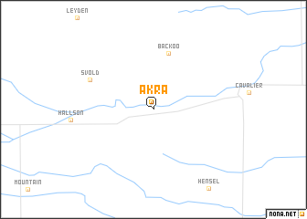 map of Akra