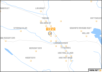 map of Åkra