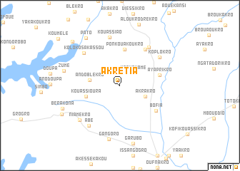 map of Akrétia