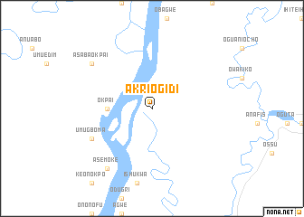 map of Akri Ogidi