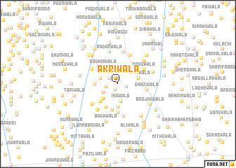 map of Akrīwāla