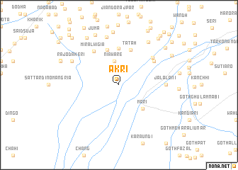 map of Akri