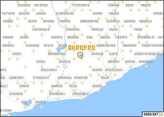 map of Akrofro