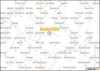 map of Akrofuom