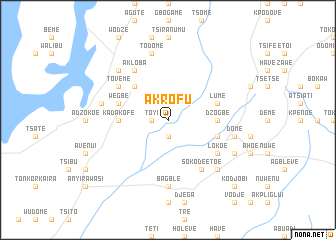 map of Akrofu