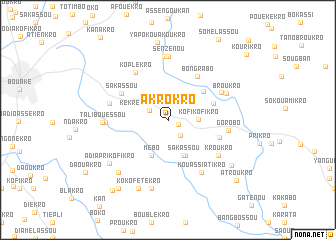 map of Akrokro