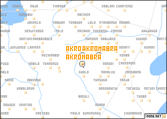 map of Akromabra