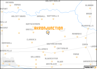 map of Akron Junction