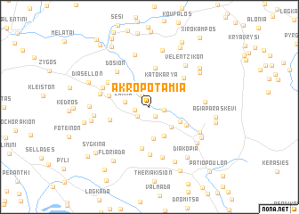 map of Akropotamiá