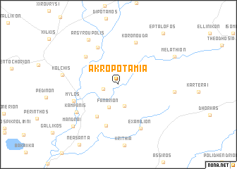 map of Akropotamiá