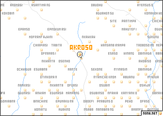 map of Akroso
